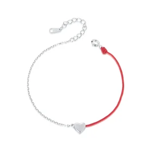 (imagine pentru) PANDORA Tip Love brățară roșie șir - BSB180
