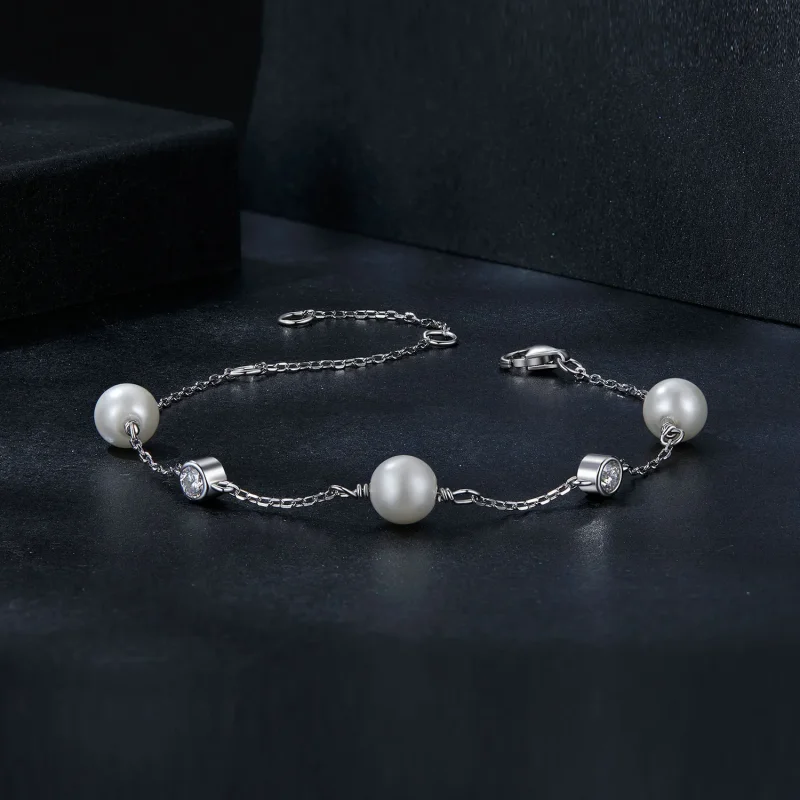 (imagine pentru) Brățară PANDORA Tip Sea Rhythm 0.1ct (cu un certificat) - MSB017 - Vizualizare 3