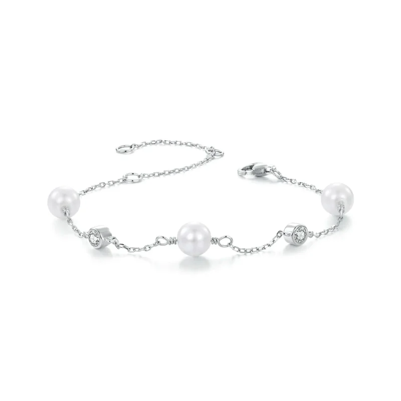 (imagine pentru) Brățară PANDORA Tip Sea Rhythm 0.1ct (cu un certificat) - MSB017
