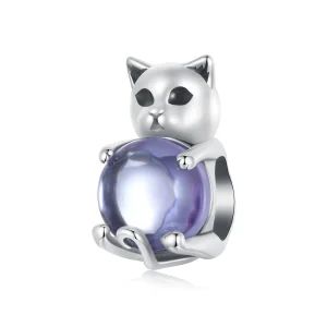 (imagine pentru) Breloc cu piatră norocoasă PANDORA Tip Cat - SCC2796