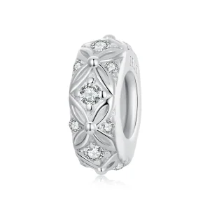 (imagine pentru) Breloc distanțier din silicon cu model în relief PANDORA Tip - BSC1011