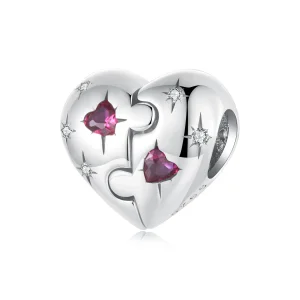 (imagine pentru) Breloc inimă tip Jigsaw PANDORA - SCC2775
