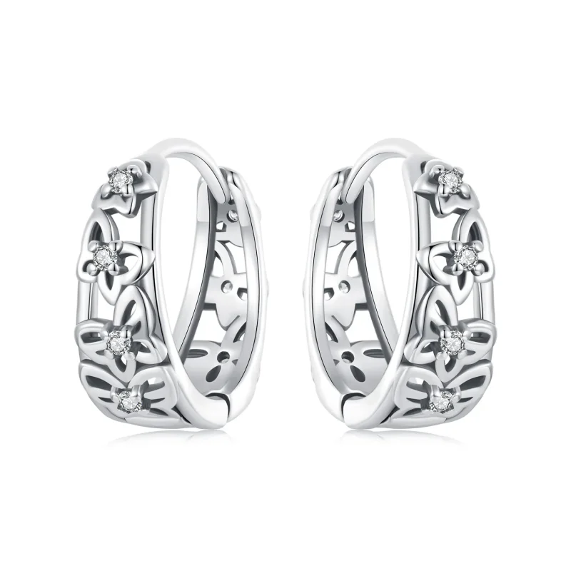 (imagine pentru) Cercei Fluture Hollow Style PANDORA - SCE1746