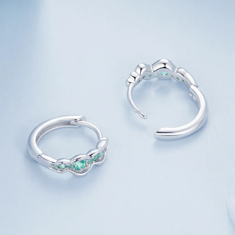 (imagine pentru) Cercei Green Wave Stil PANDORA - BSE1034 - Vizualizare 4