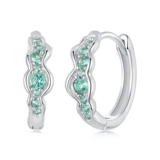 (imagine pentru) Cercei Green Wave Stil PANDORA - BSE1034