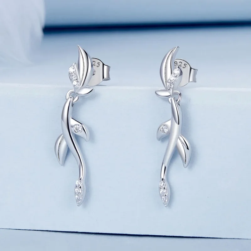 (imagine pentru) Cercei PANDORA Tip Leaf - BSE1025 - Vizualizare 2