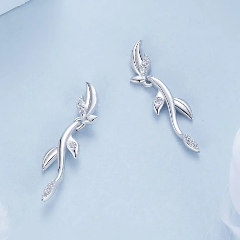 (imagine pentru) Cercei PANDORA Tip Leaf - BSE1025 - Vizualizare 4