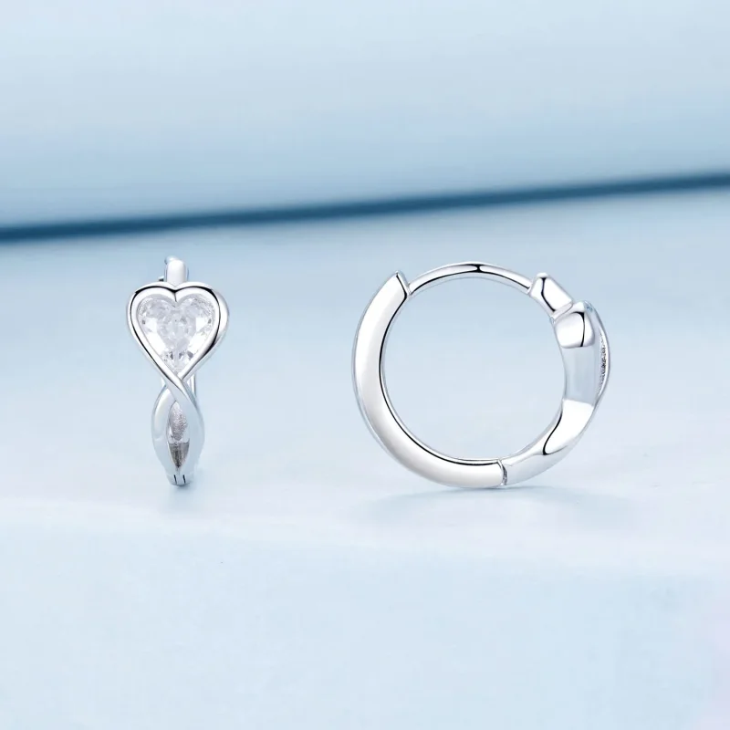(imagine pentru) Cercei PANDORA Tip Love Infinity - BSE1004 - Vizualizare 2