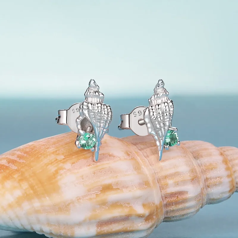 (imagine pentru) Cercei stil PANDORA Conch - BSE1010 - Vizualizare 2