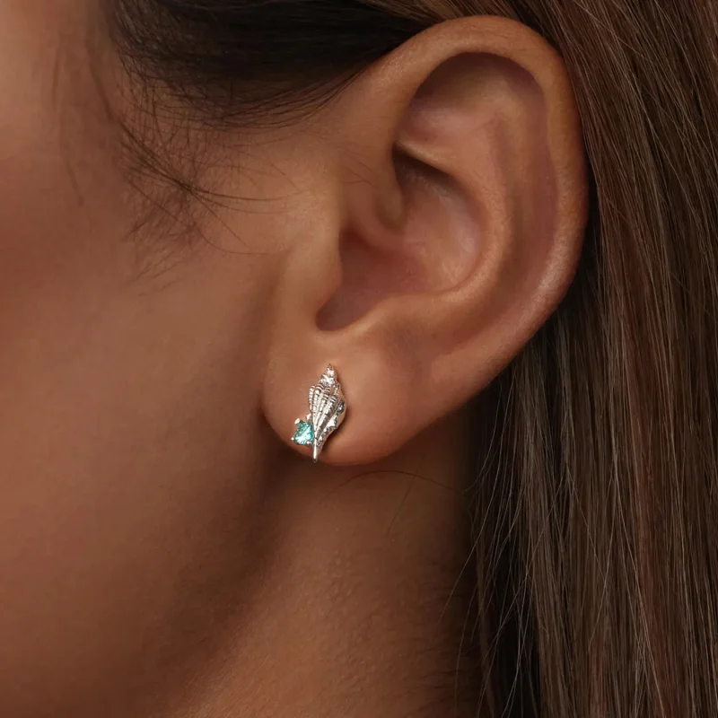 (imagine pentru) Cercei stil PANDORA Conch - BSE1010 - Vizualizare 6