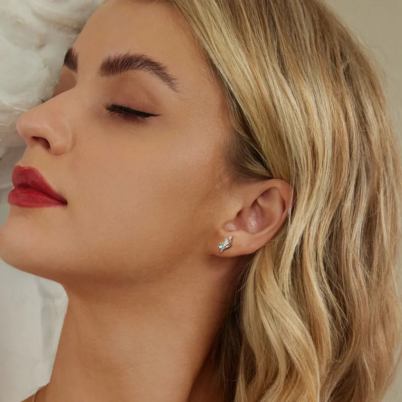 (imagine pentru) Cercei stil PANDORA Conch - BSE1010 - Vizualizare 8