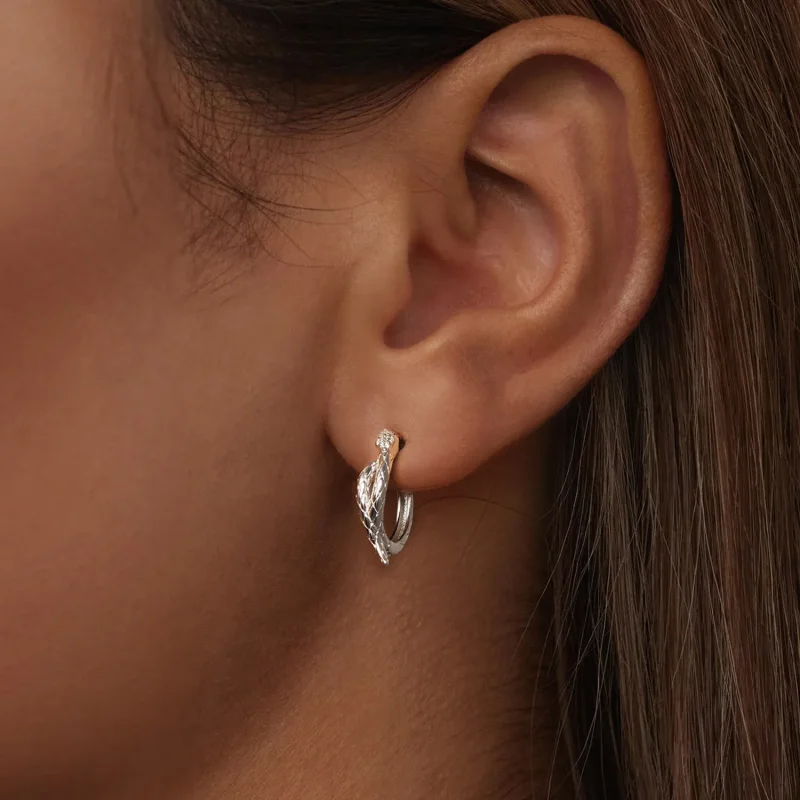 (imagine pentru) Cercei tip șarpe PANDORA - BSE1008 - Vizualizare 5