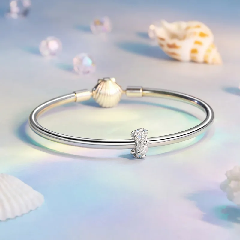 (imagine pentru) Charm PANDORA Tip Blue Ocean Silicon Spacer - BSC1019 - Vizualizare 5