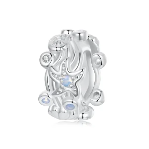 (imagine pentru) Charm PANDORA Tip Blue Ocean Silicon Spacer - BSC1019