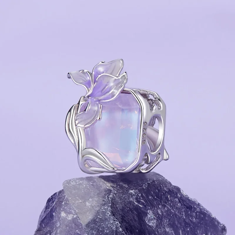 (imagine pentru) Charm PANDORA Tip Crystal Iris - BSC1032 - Vizualizare 2