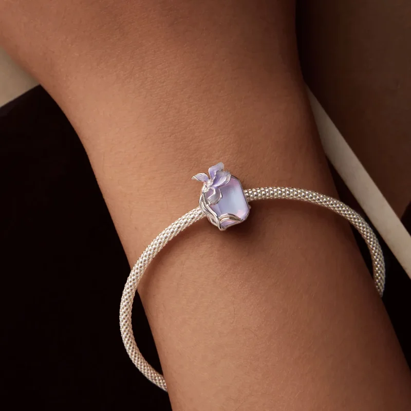 (imagine pentru) Charm PANDORA Tip Crystal Iris - BSC1032 - Vizualizare 7