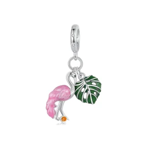 (imagine pentru) Charm PANDORA Tip Flamingo Broasca Testoasa - SCC2830