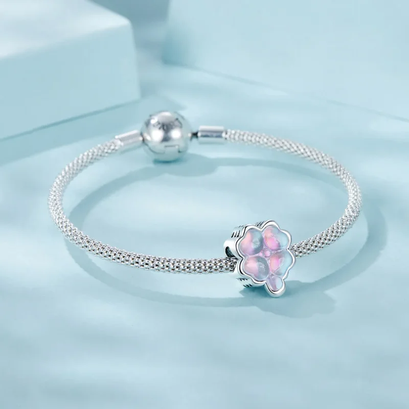 (imagine pentru) Charm PANDORA Tip Four Leaf Clover - SCC2780 - Vizualizare 5