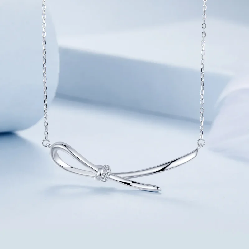 (imagine pentru) Colier cu nod stil PANDORA - BSN392 - Vizualizare 3