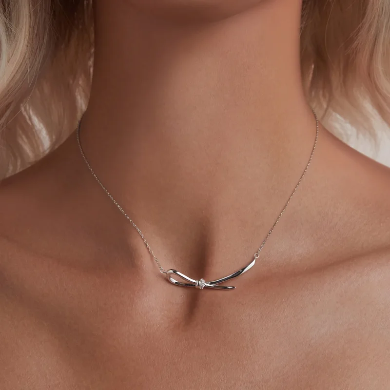 (imagine pentru) Colier cu nod stil PANDORA - BSN392 - Vizualizare 5