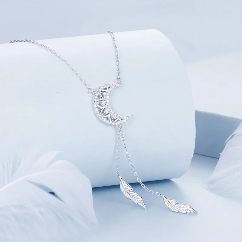 (imagine pentru) Colier PANDORA Tip Moon Dreamcatcher - BSN390 - Vizualizare 2