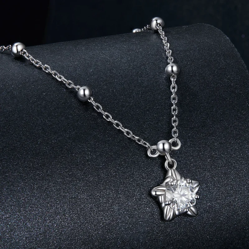 (imagine pentru) Colier PANDORA Tip Starlight 0.5ct (cu un certificat) - MSN036 - Vizualizare 2