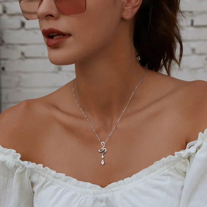 (imagine pentru) Colier Snake Style PANDORA - BSN385 - Vizualizare 6