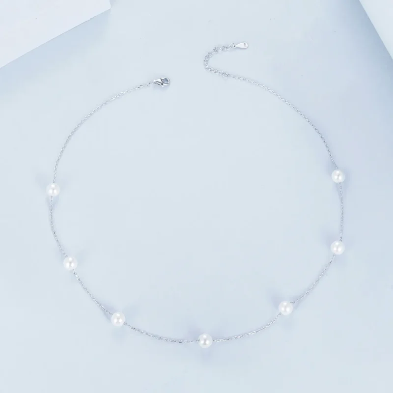 (imagine pentru) Colier stil PANDORA Gypsophila - BSN389 - Vizualizare 3