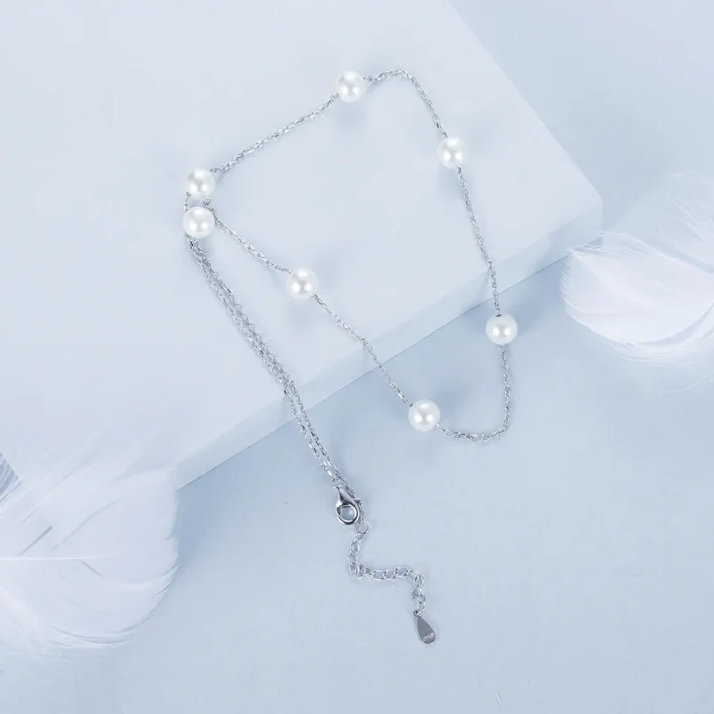 (imagine pentru) Colier stil PANDORA Gypsophila - BSN389 - Vizualizare 4