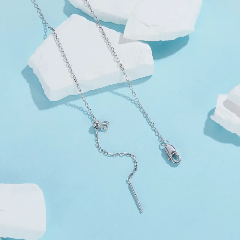 (imagine pentru) Colier turcoaz stil PANDORA - BSN388 - Vizualizare 4