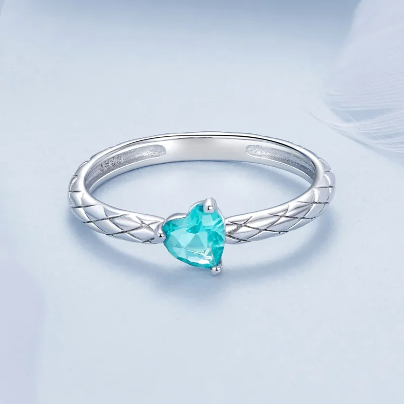 (imagine pentru) Inel cu model cu diamante PANDORA Tip Heart - BSR563 - Vizualizare 3
