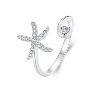 (imagine pentru) Inel deschis stil PANDORA Starfish - BSR560-E