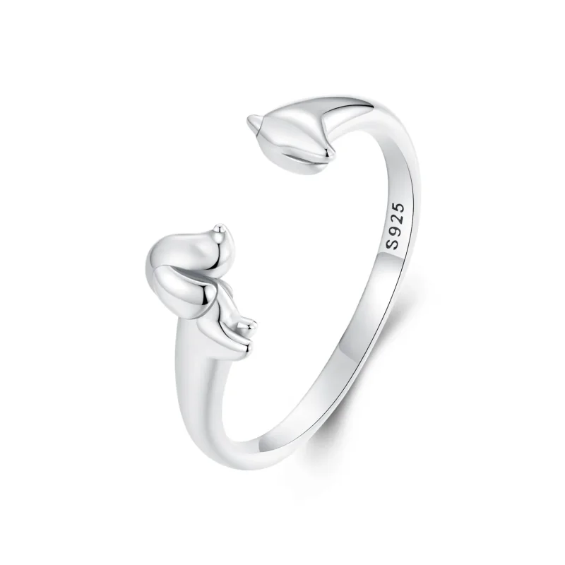 (imagine pentru) Inel Teckel 3D Stil PANDORA - SCR1033-E