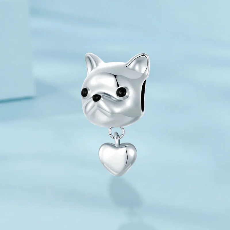 (imagine pentru) PANDORA Tip Love French Bulldog Dangle - SCC2767 - Vizualizare 2