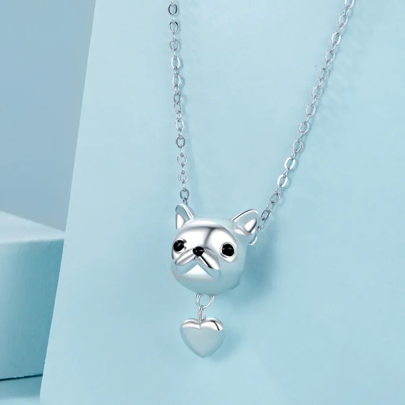 (imagine pentru) PANDORA Tip Love French Bulldog Dangle - SCC2767 - Vizualizare 3