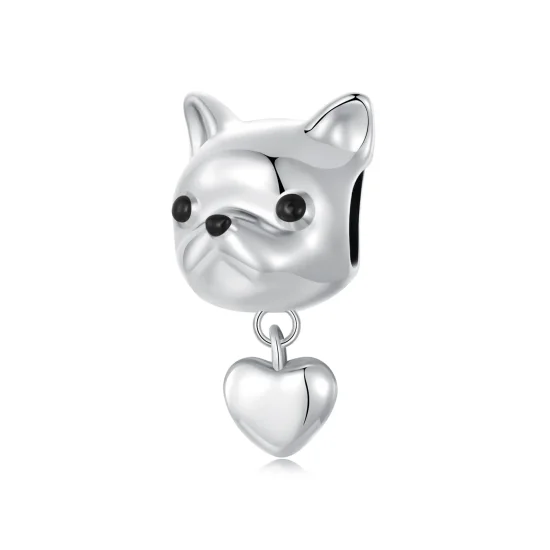 (imagine pentru) PANDORA Tip Love French Bulldog Dangle - SCC2767