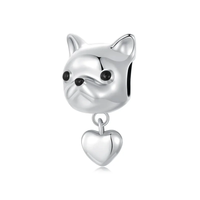 (imagine pentru) PANDORA Tip Love French Bulldog Dangle - SCC2767