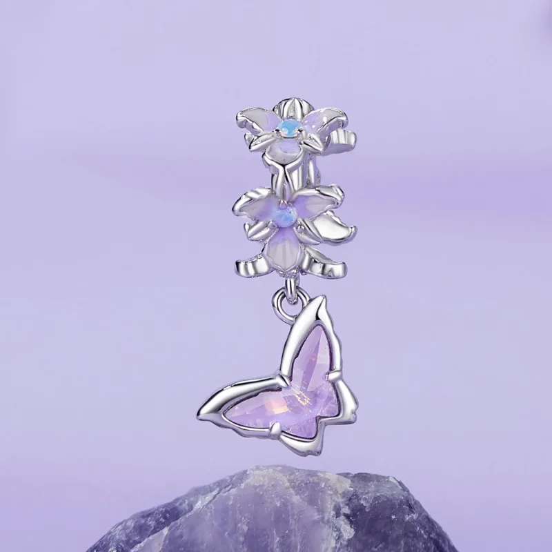 (imagine pentru) Pandantiv cu iris fluture stil PANDORA - BSC1033 - Vizualizare 2
