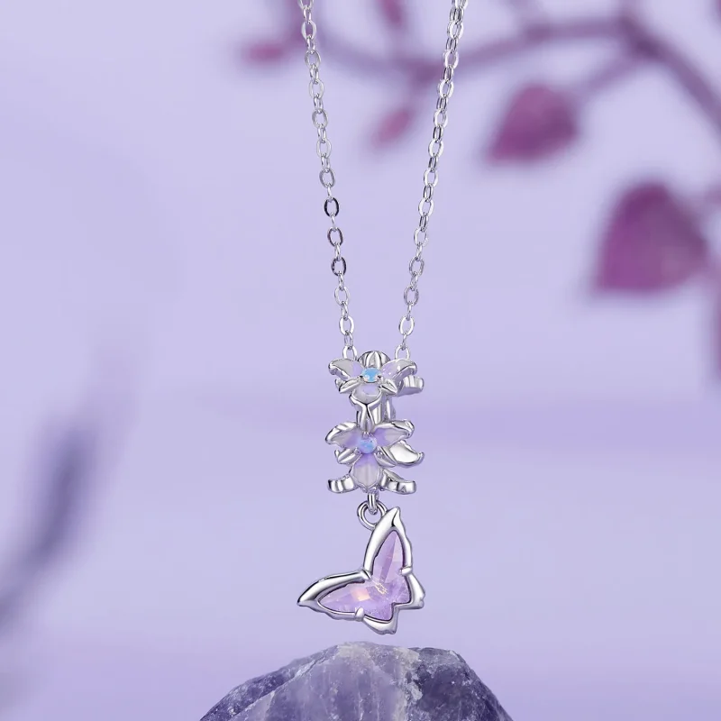 (imagine pentru) Pandantiv cu iris fluture stil PANDORA - BSC1033 - Vizualizare 3