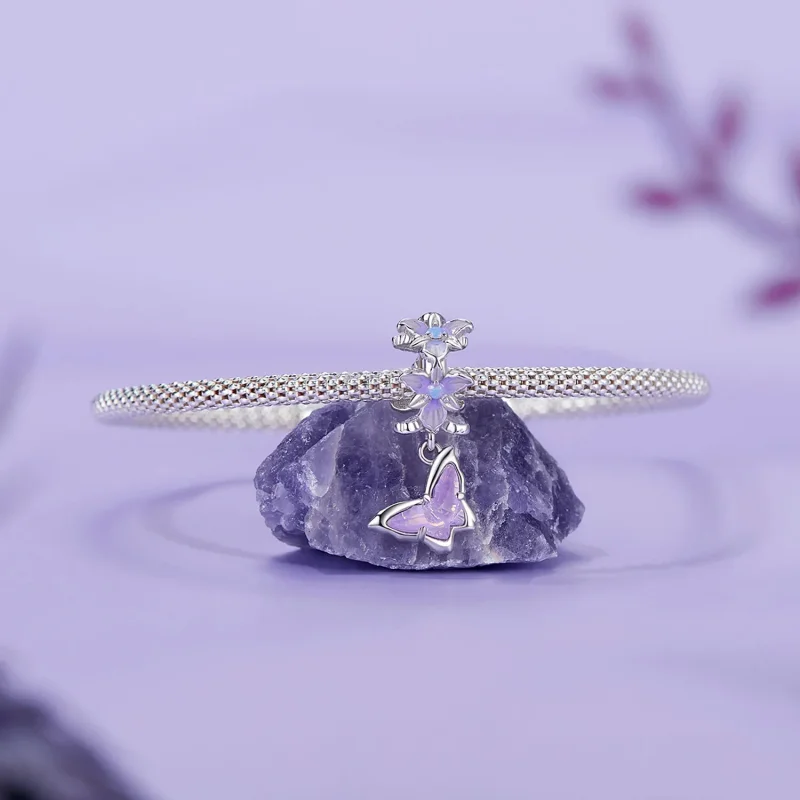 (imagine pentru) Pandantiv cu iris fluture stil PANDORA - BSC1033 - Vizualizare 4
