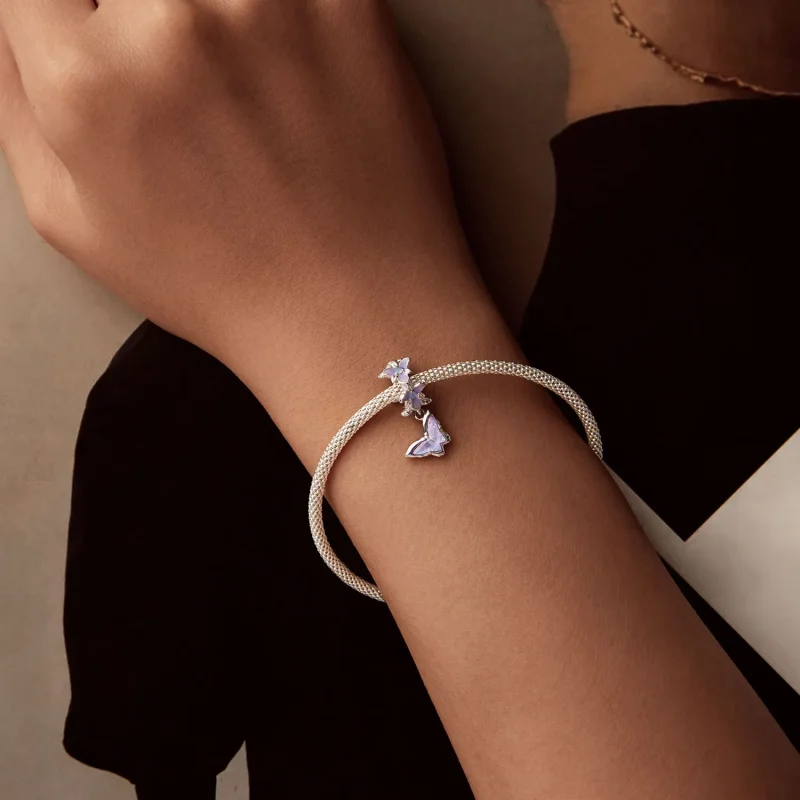 (imagine pentru) Pandantiv cu iris fluture stil PANDORA - BSC1033 - Vizualizare 6