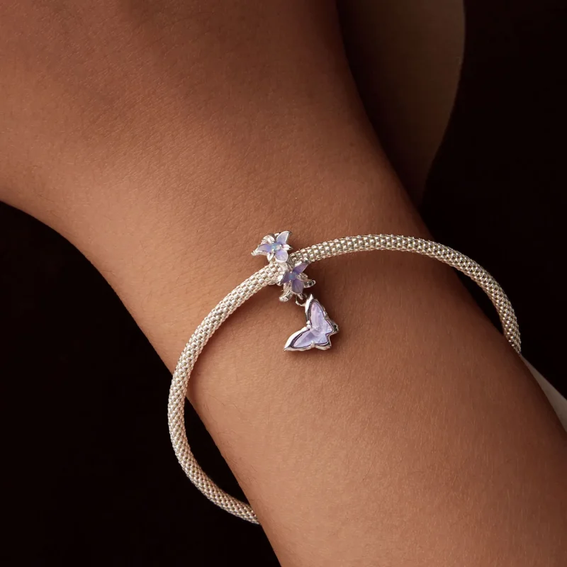(imagine pentru) Pandantiv cu iris fluture stil PANDORA - BSC1033 - Vizualizare 7