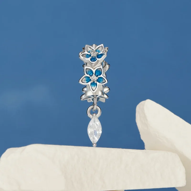 (imagine pentru) Pandantiv din delphinium mic stil PANDORA - BSC1028 - Vizualizare 2