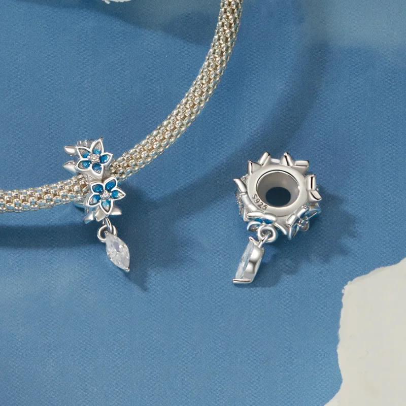 (imagine pentru) Pandantiv din delphinium mic stil PANDORA - BSC1028 - Vizualizare 5