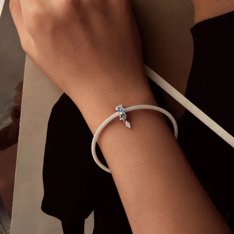 (imagine pentru) Pandantiv din delphinium mic stil PANDORA - BSC1028 - Vizualizare 6