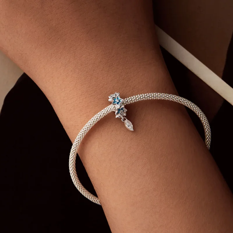 (imagine pentru) Pandantiv din delphinium mic stil PANDORA - BSC1028 - Vizualizare 7