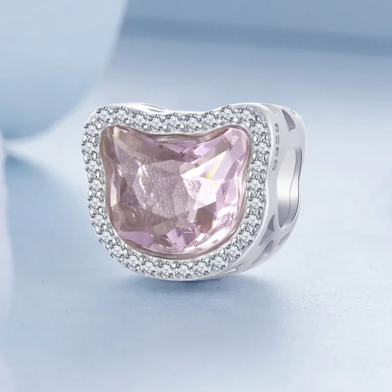 (imagine pentru) Charm PANDORA Tip Pink Cat - BSC1020 - Vizualizare 2