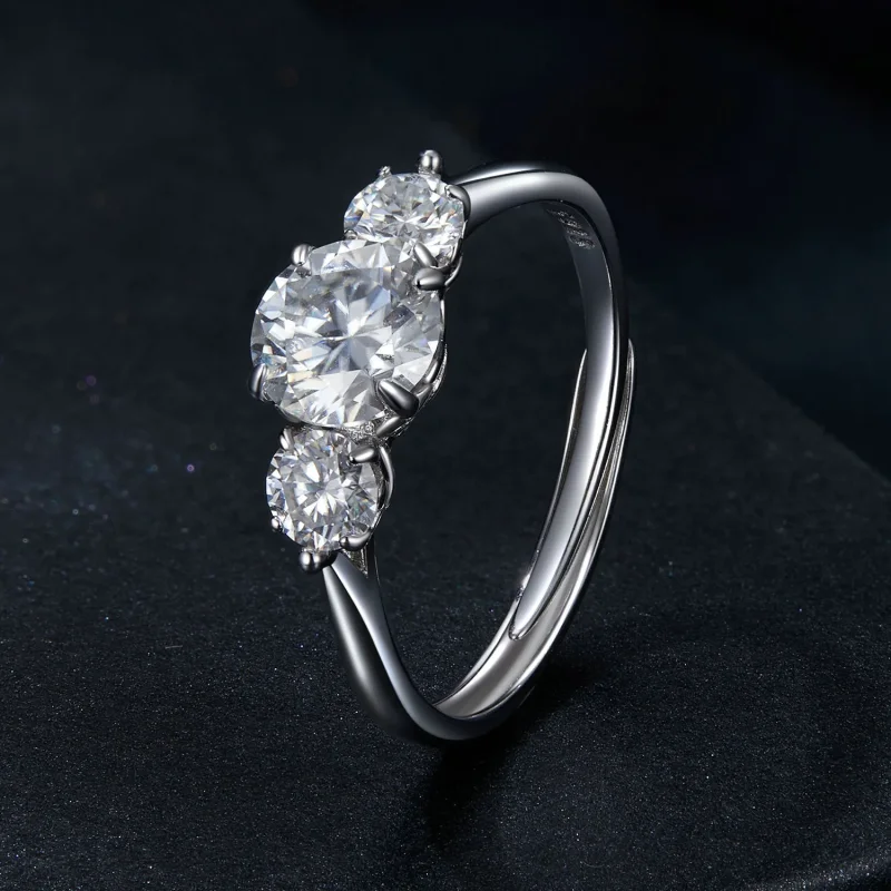 (imagine pentru) Inel Moissanite Style Romantic 1ct PANDORA (cu un certificat) - MSR051-E - Vizualizare 2