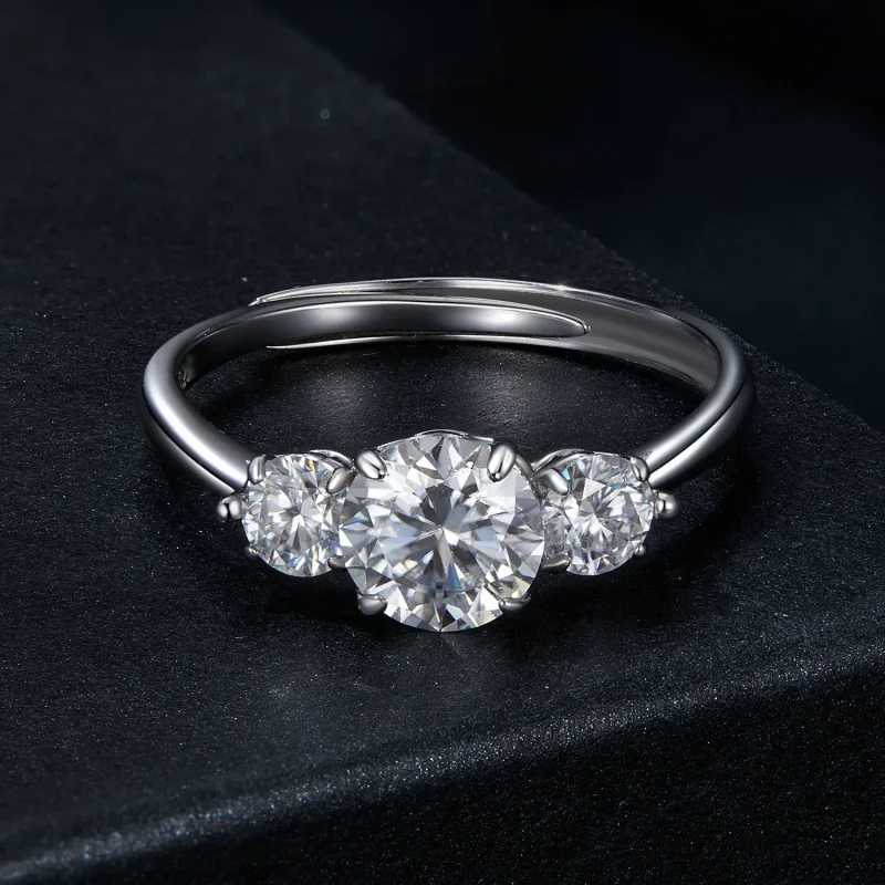 (imagine pentru) Inel Moissanite Style Romantic 1ct PANDORA (cu un certificat) - MSR051-E - Vizualizare 3