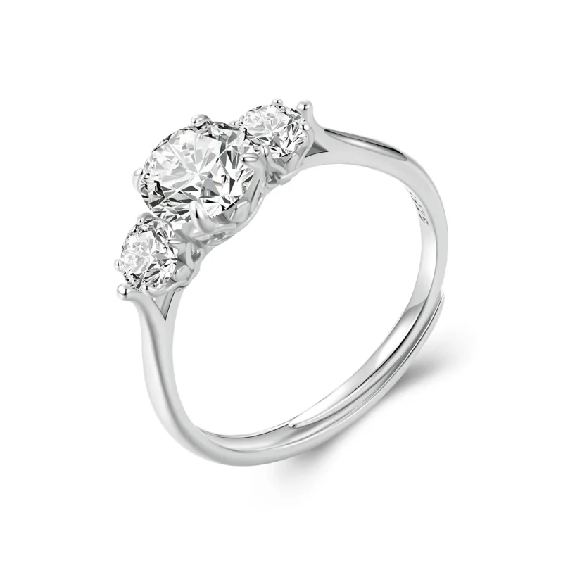 (imagine pentru) Inel Moissanite Style Romantic 1ct PANDORA (cu un certificat) - MSR051-E